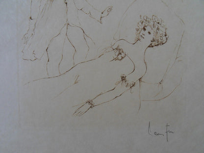 Léonor FINI : Les adieux - Gravure originale signée