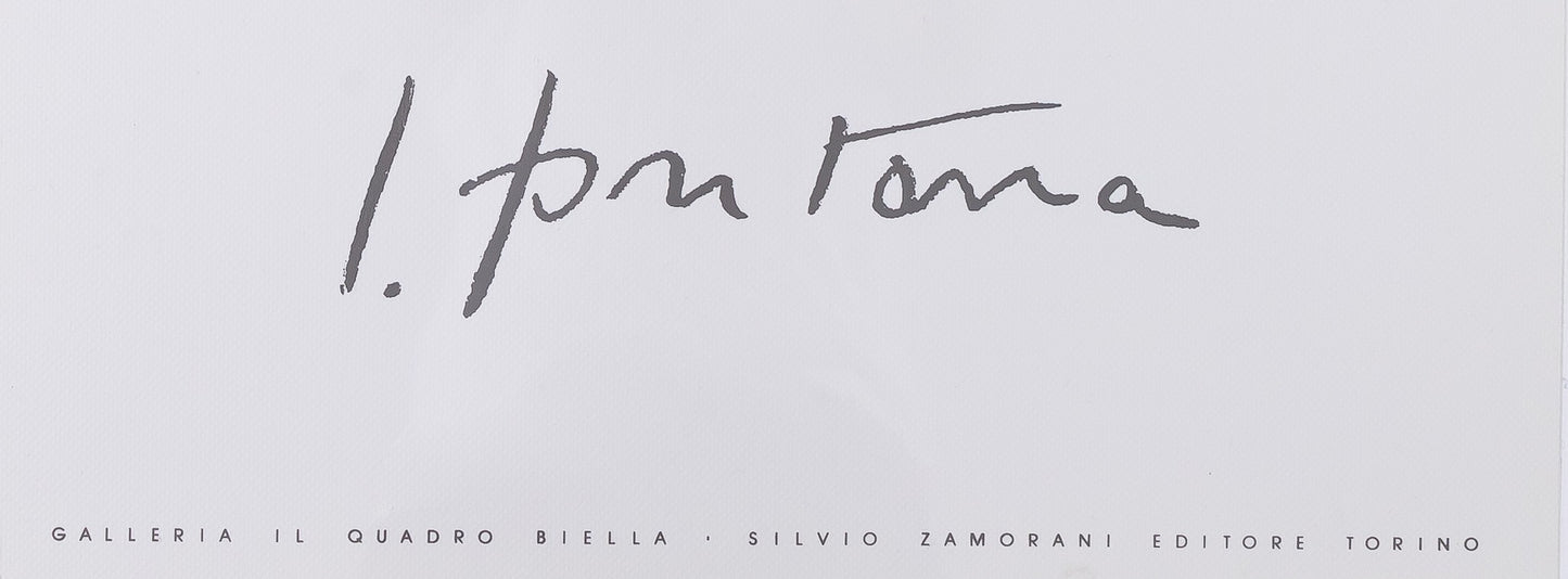 Lucio FONTANA : Concetto Spaziale Nero - Affiche originale en sérigraphie signée