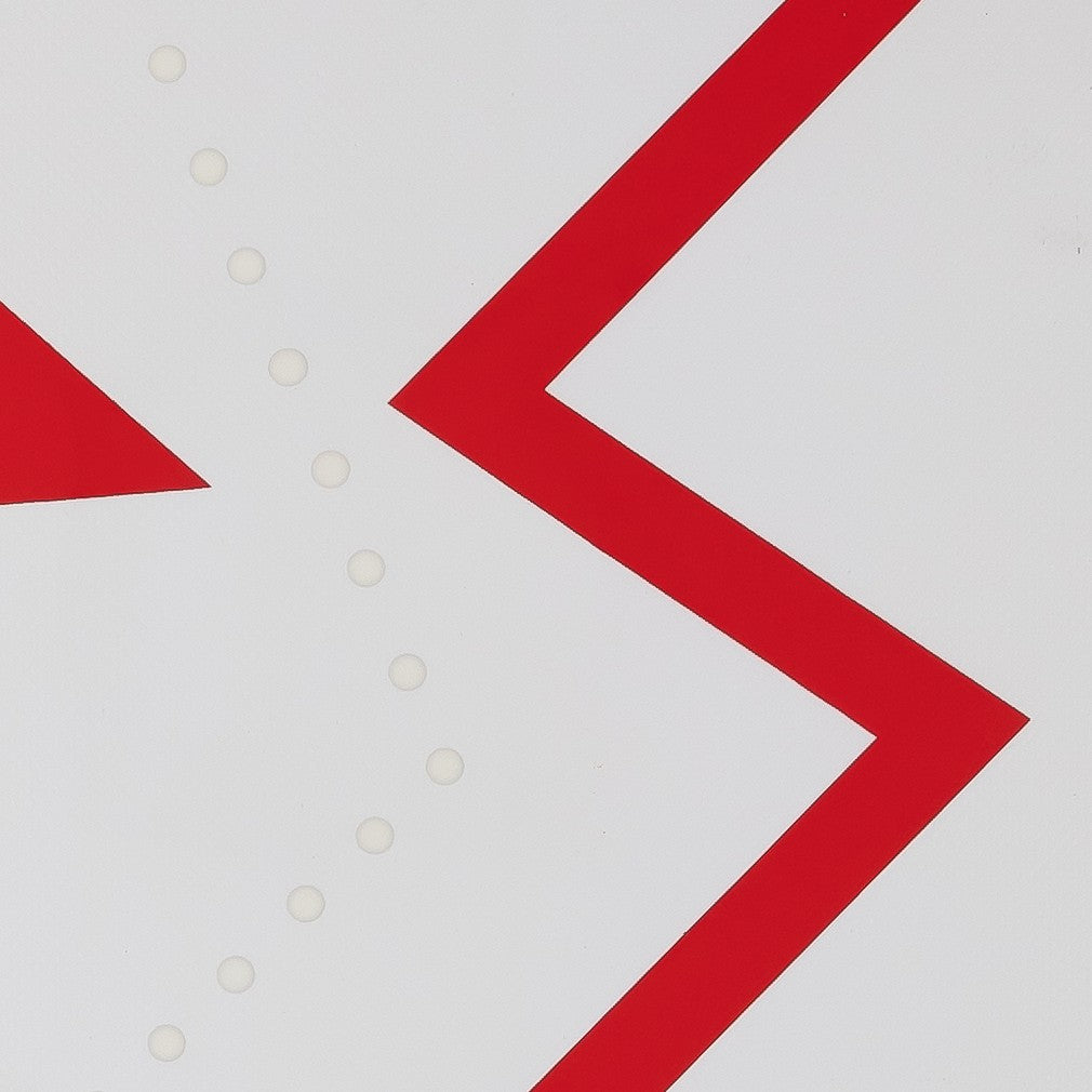 Lucio FONTANA : Concetto Spaziale Rosso - Affiche originale en sérigraphie signée