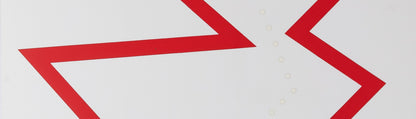 Lucio FONTANA : Concetto Spaziale Rosso - Affiche originale en sérigraphie signée