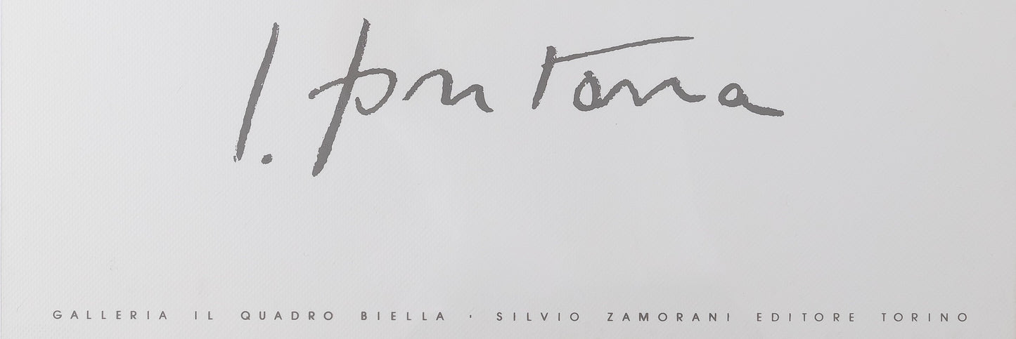 Lucio FONTANA : Concetto Spaziale Rosso - Affiche originale en sérigraphie signée