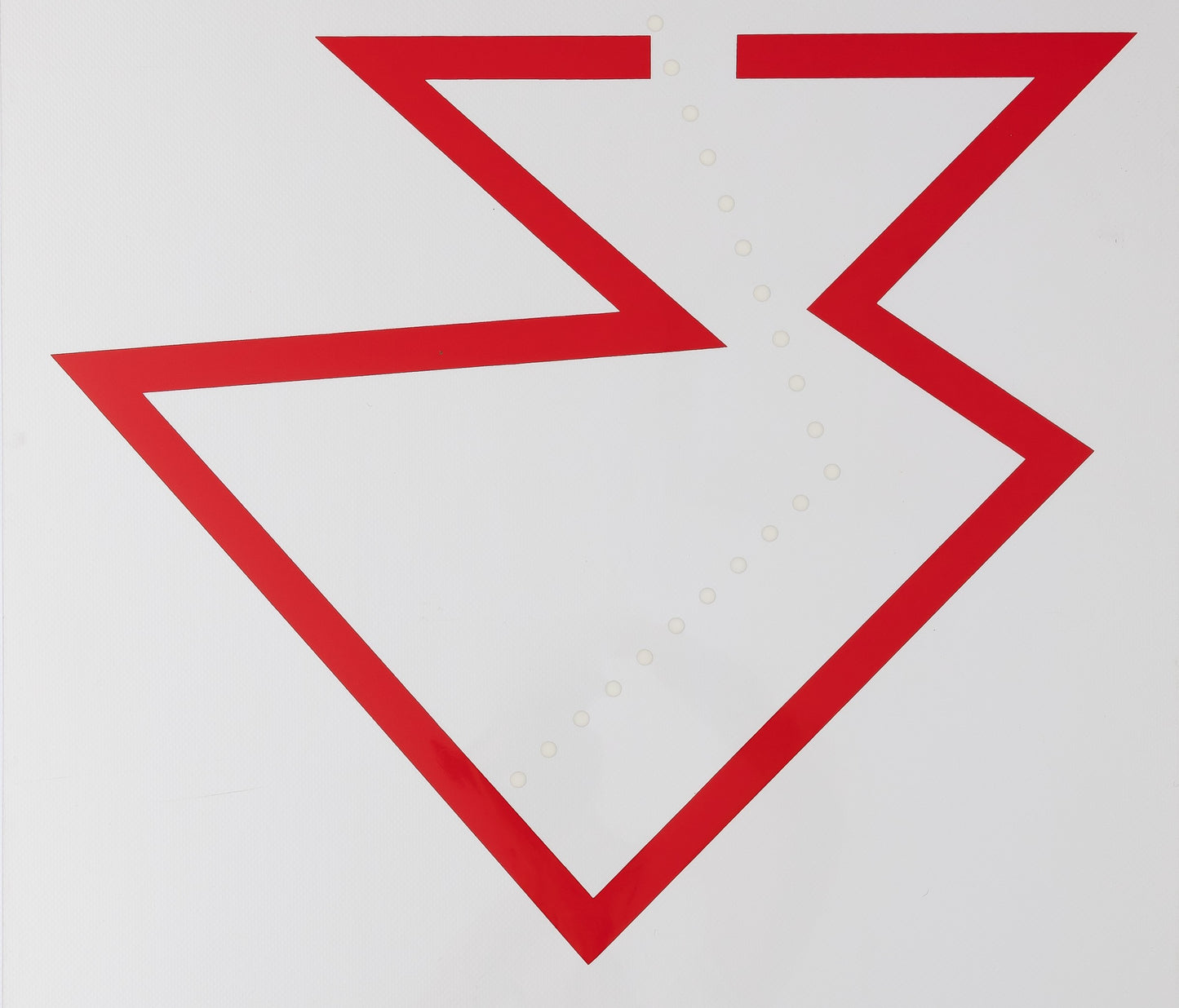 Lucio FONTANA : Concetto Spaziale Rosso - Affiche originale en sérigraphie signée