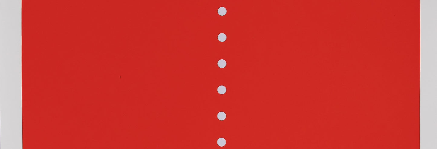 Lucio FONTANA : Concetto Spaziale Rosso - Affiche originale en sérigraphie