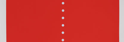 Lucio FONTANA : Concetto Spaziale Rosso - Affiche originale en sérigraphie