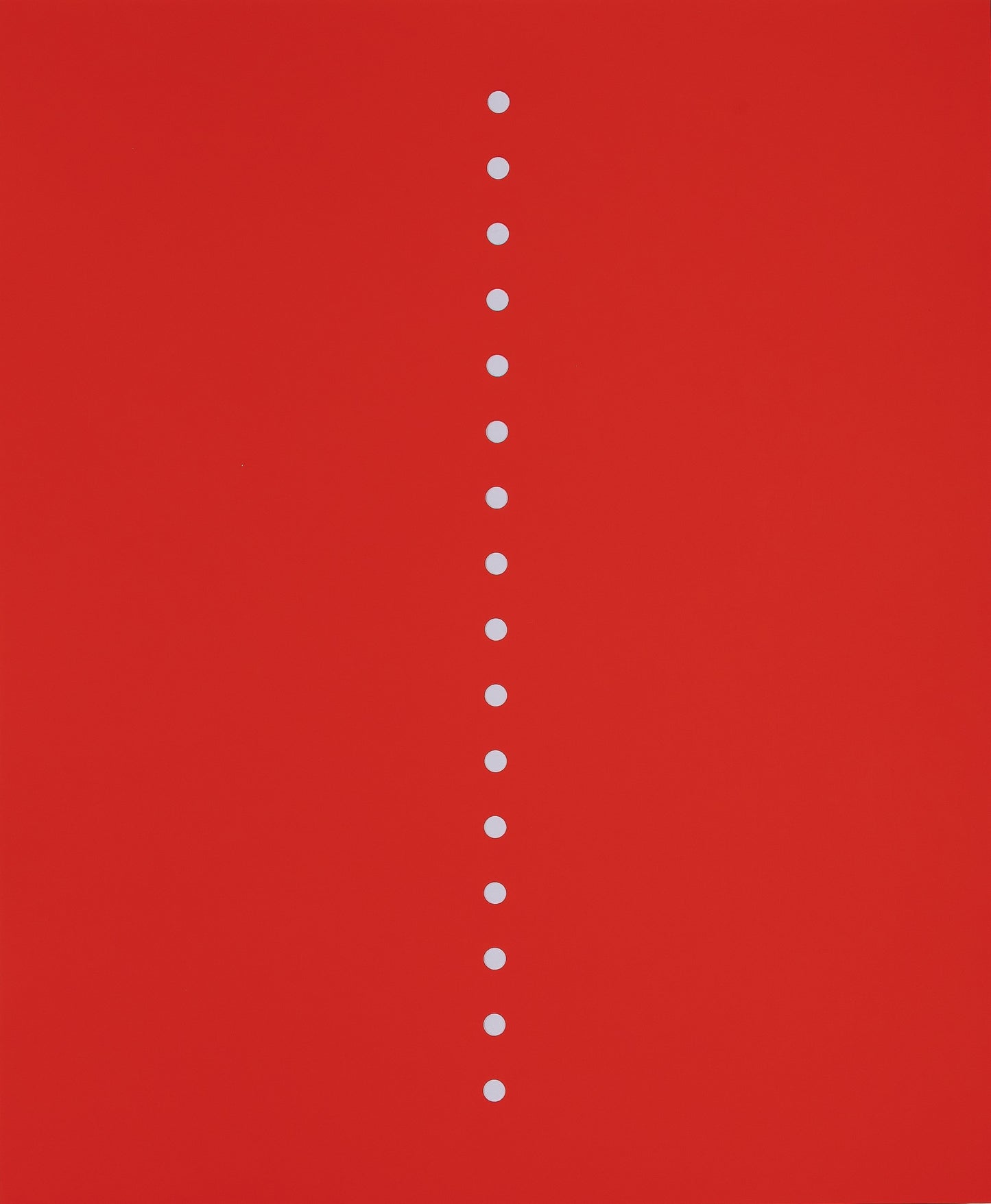 Lucio FONTANA : Concetto Spaziale Rosso - Affiche originale en sérigraphie