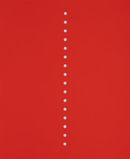 Lucio FONTANA : Concetto Spaziale Rosso - Affiche originale en sérigraphie