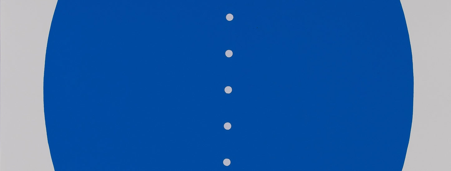 Lucio FONTANA : Concetto Spaziale Blu - Affiche originale en sérigraphie