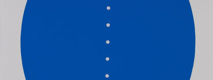 Lucio FONTANA : Concetto Spaziale Blu - Affiche originale en sérigraphie