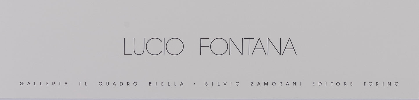 Lucio FONTANA : Concetto Spaziale Blu - Affiche originale en sérigraphie