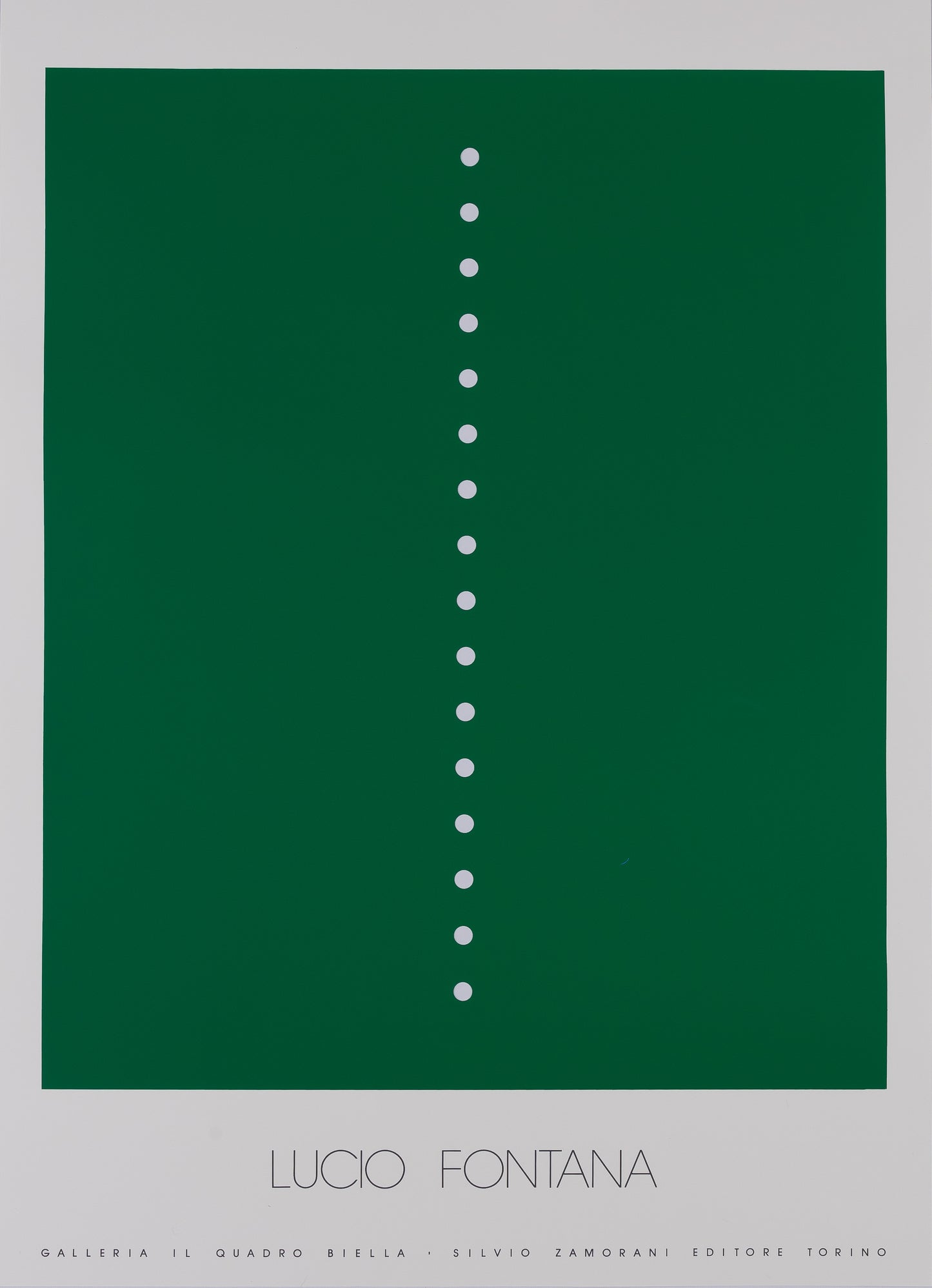 Lucio FONTANA : Concetto Spaziale Verde - Sérigraphie