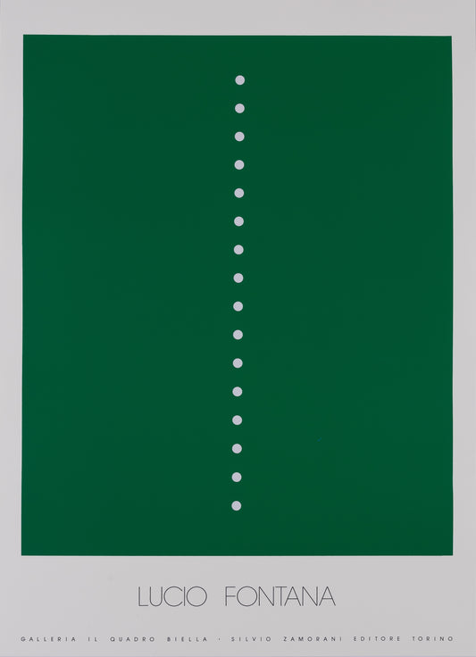Lucio FONTANA : Concetto Spaziale Verde - Sérigraphie