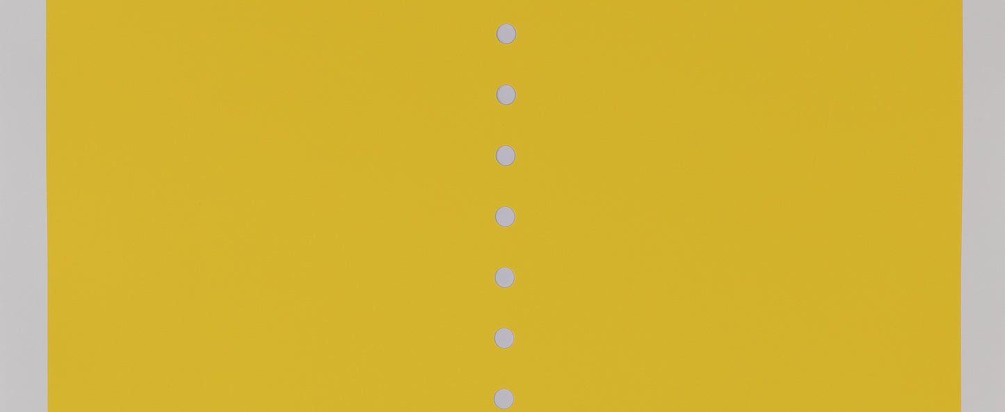Lucio FONTANA : Concetto Spaziale Giallo - Affiche originale en sérigraphie