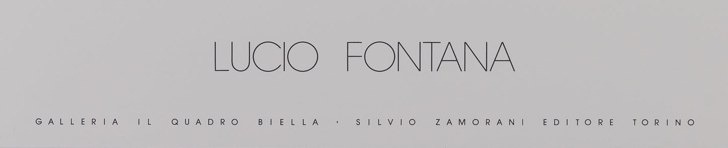 Lucio FONTANA : Concetto Spaziale Giallo - Affiche originale en sérigraphie