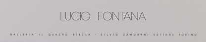 Lucio FONTANA : Concetto Spaziale Giallo - Affiche originale en sérigraphie
