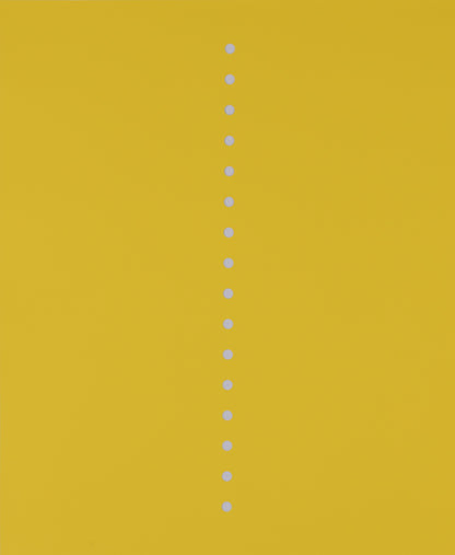 Lucio FONTANA : Concetto Spaziale Giallo - Affiche originale en sérigraphie