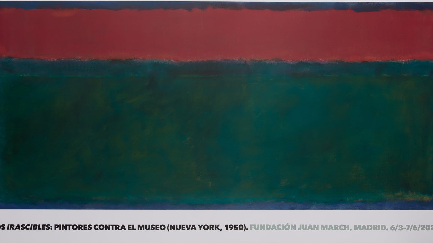 Mark ROTHKO  : Red over green - Affiche originale en couleurs