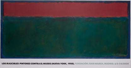 Mark ROTHKO  : Red over green - Affiche originale en couleurs