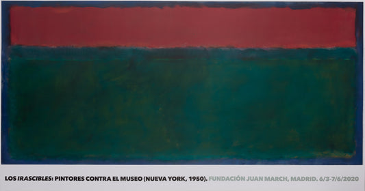 Mark ROTHKO  : Red over green - Affiche originale en couleurs