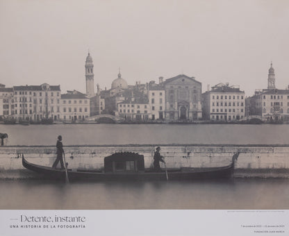 Ippolito LAFRANCHINI : Gondoles à Venise - Affiche originale