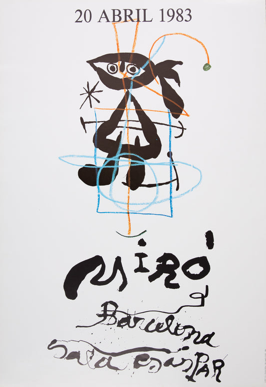 Joan MIRO : Exposition (Sala Gaspar 1983) - Affiche originale signée