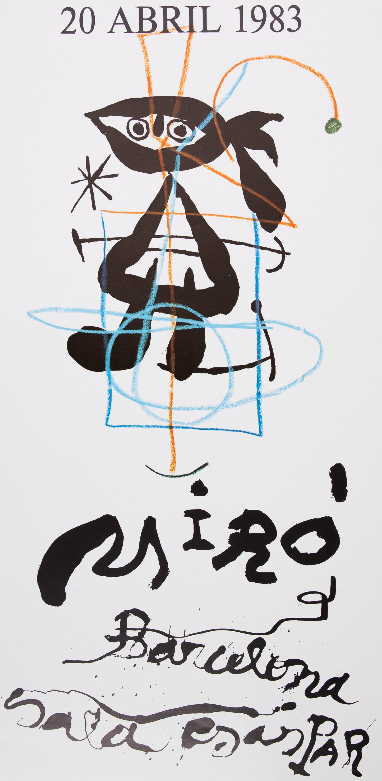 Joan MIRO : Exposition (Sala Gaspar 1983) - Affiche originale signée