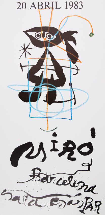 Joan MIRO : Exposition (Sala Gaspar 1983) - Affiche originale signée