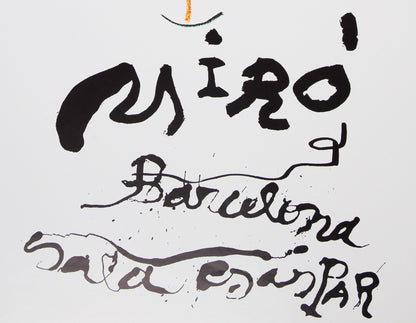 Joan MIRO : Exposition (Sala Gaspar 1983) - Affiche originale signée