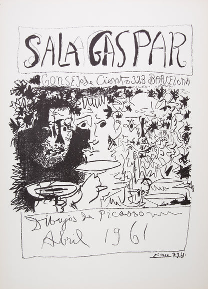 Pablo PICASSO : Exposition de dessins - Lithographie originale signée