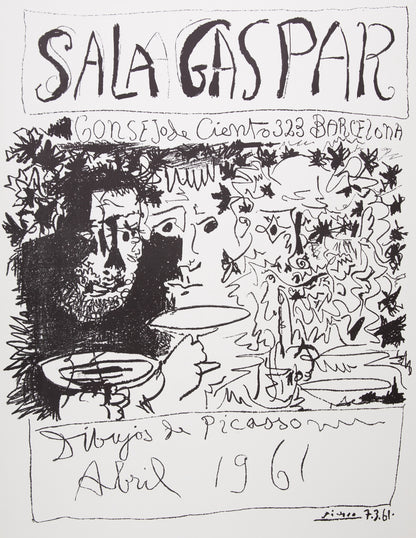 Pablo PICASSO : Exposition de dessins - Lithographie originale signée
