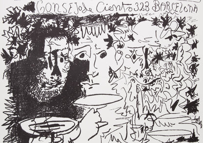 Pablo PICASSO : Exposition de dessins - Lithographie originale signée