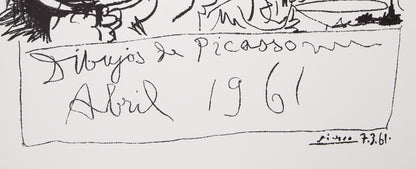 Pablo PICASSO : Exposition de dessins - Lithographie originale signée