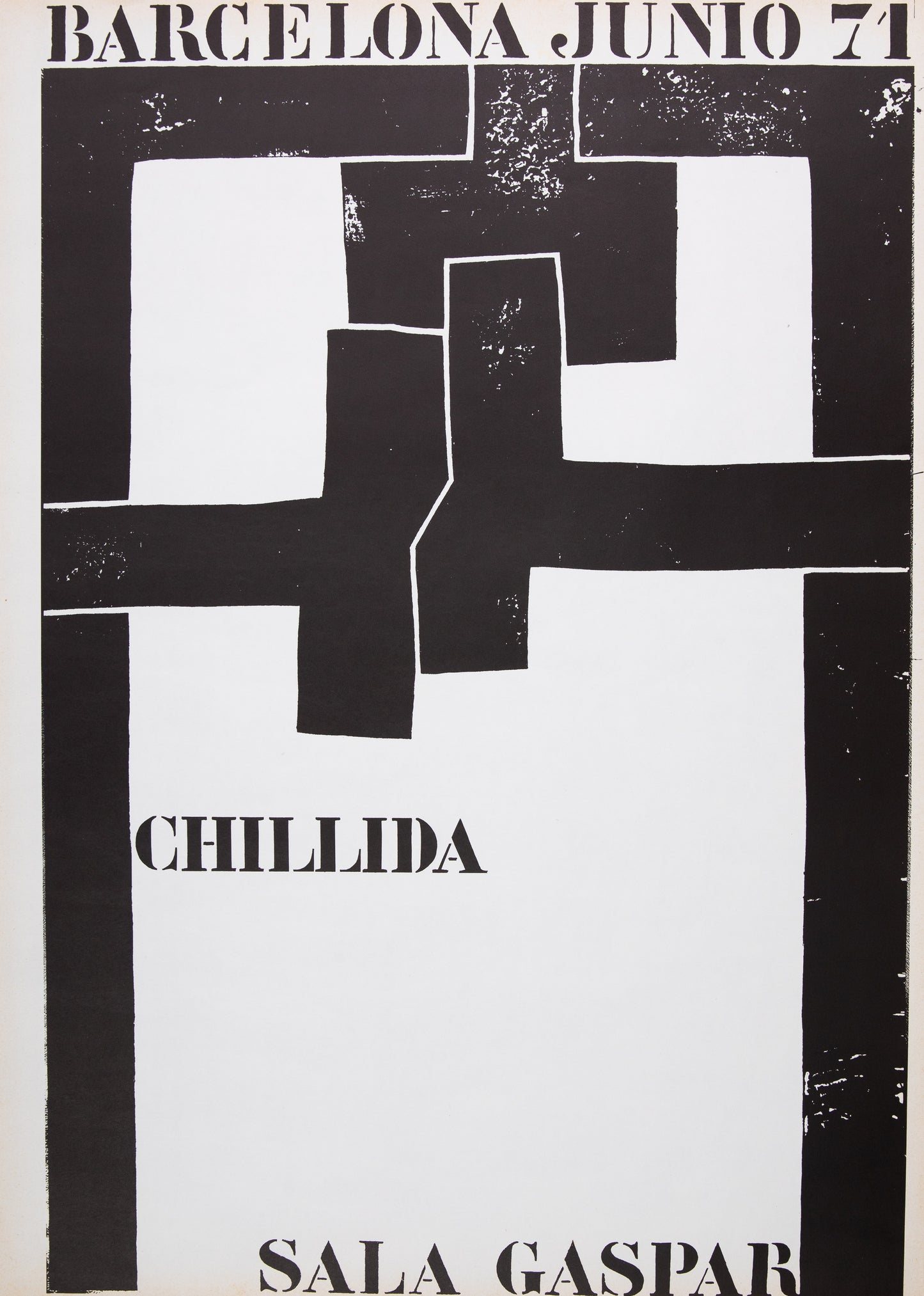 Eduardo CHILLIDA : Exposition 1971 - Lithographie