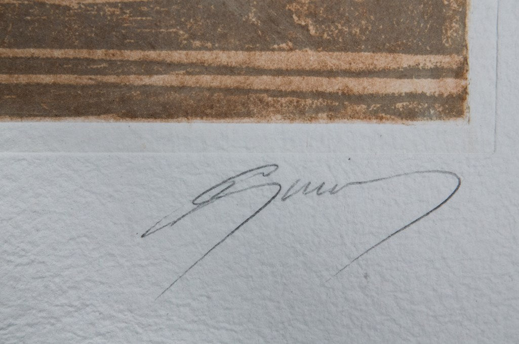 Jean Marie GUINY : Marathonien - Gravure originale signée