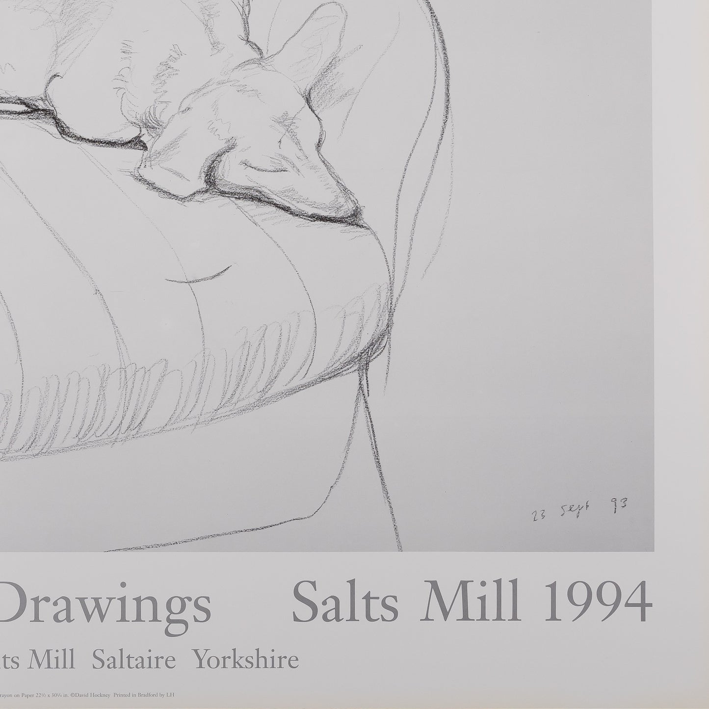 David HOCKNEY : Stanley and Boodge - Affiche originale vintage