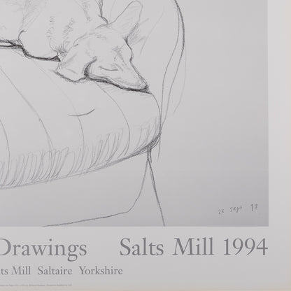David HOCKNEY : Stanley and Boodge - Affiche originale vintage