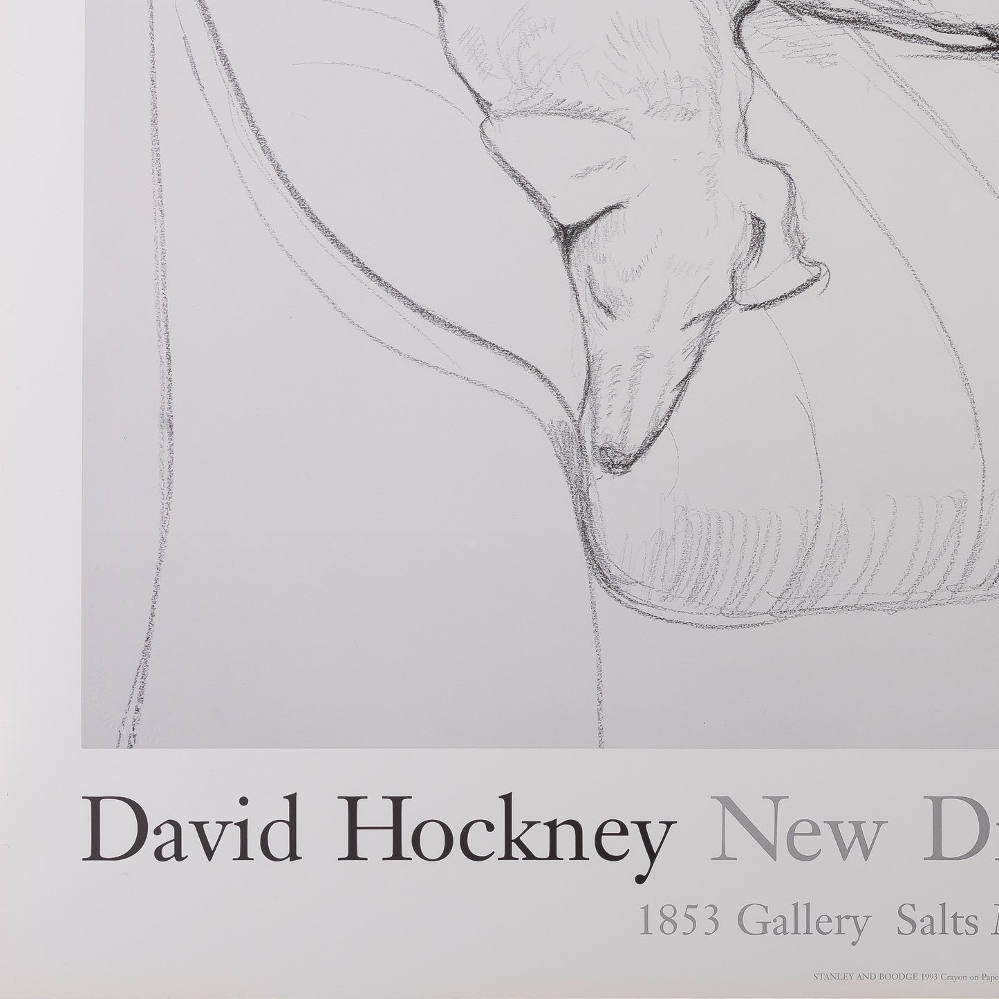 David HOCKNEY : Stanley and Boodge - Affiche originale vintage