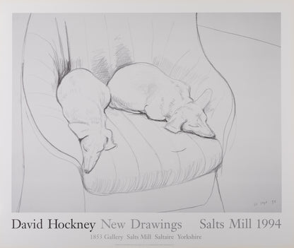 David HOCKNEY : Stanley and Boodge - Affiche originale vintage