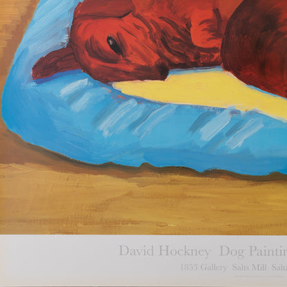 David HOCKNEY : Sleeping Dogs - Affiche originale en couleurs