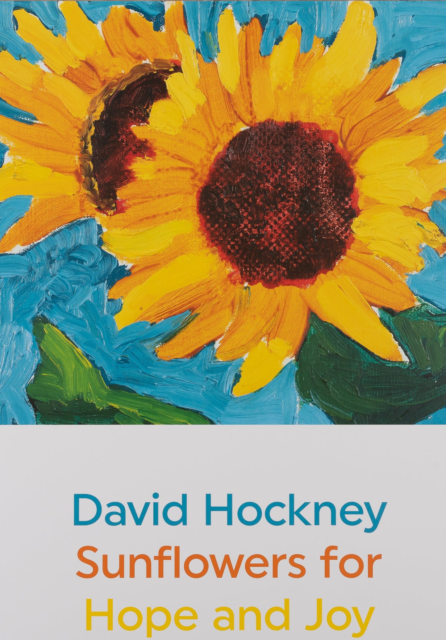 David HOCKNEY : Sunflowers - Affiche originale en couleurs