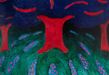 David HOCKNEY : Ravel's Garden - Affiche originale en couleurs