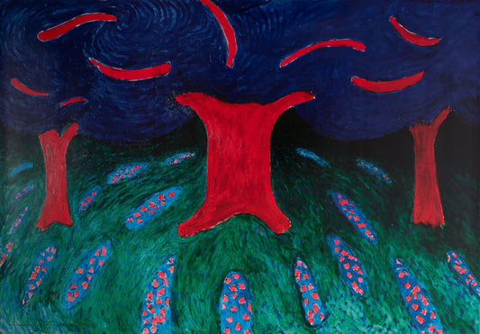 David HOCKNEY : Ravel's Garden - Affiche originale en couleurs