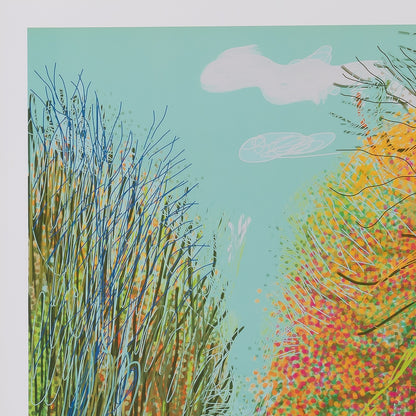 David HOCKNEY : Le chemin de la forêt - Affiche originale en couleurs