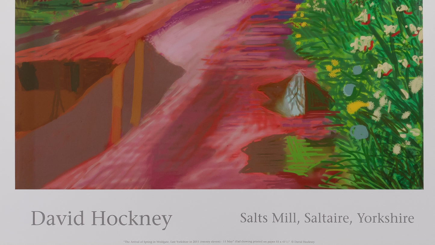David HOCKNEY : A travers la forêt - Affiche originale