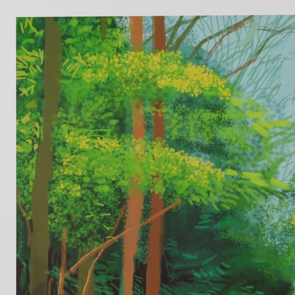 David HOCKNEY : A travers la forêt - Affiche originale