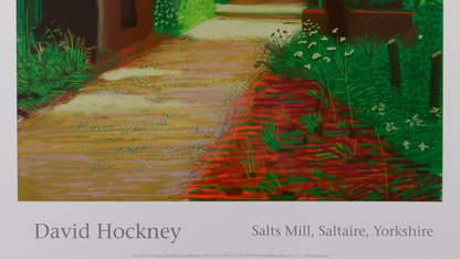 David HOCKNEY : Chemin dans la forêt - Affiche originale en couleurs