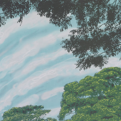 David HOCKNEY : Summer Sky - Affiche originale en couleurs