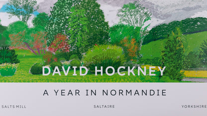 David HOCKNEY : Sur la colline - Affiche originale en couleurs