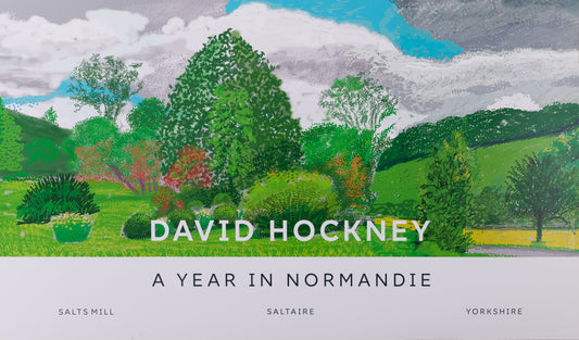 David HOCKNEY : Sur la colline - Affiche originale en couleurs