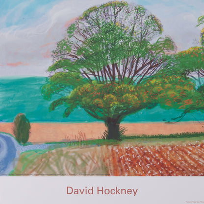 David HOCKNEY : L'automne à Thixendale - Affiche originale en couleurs