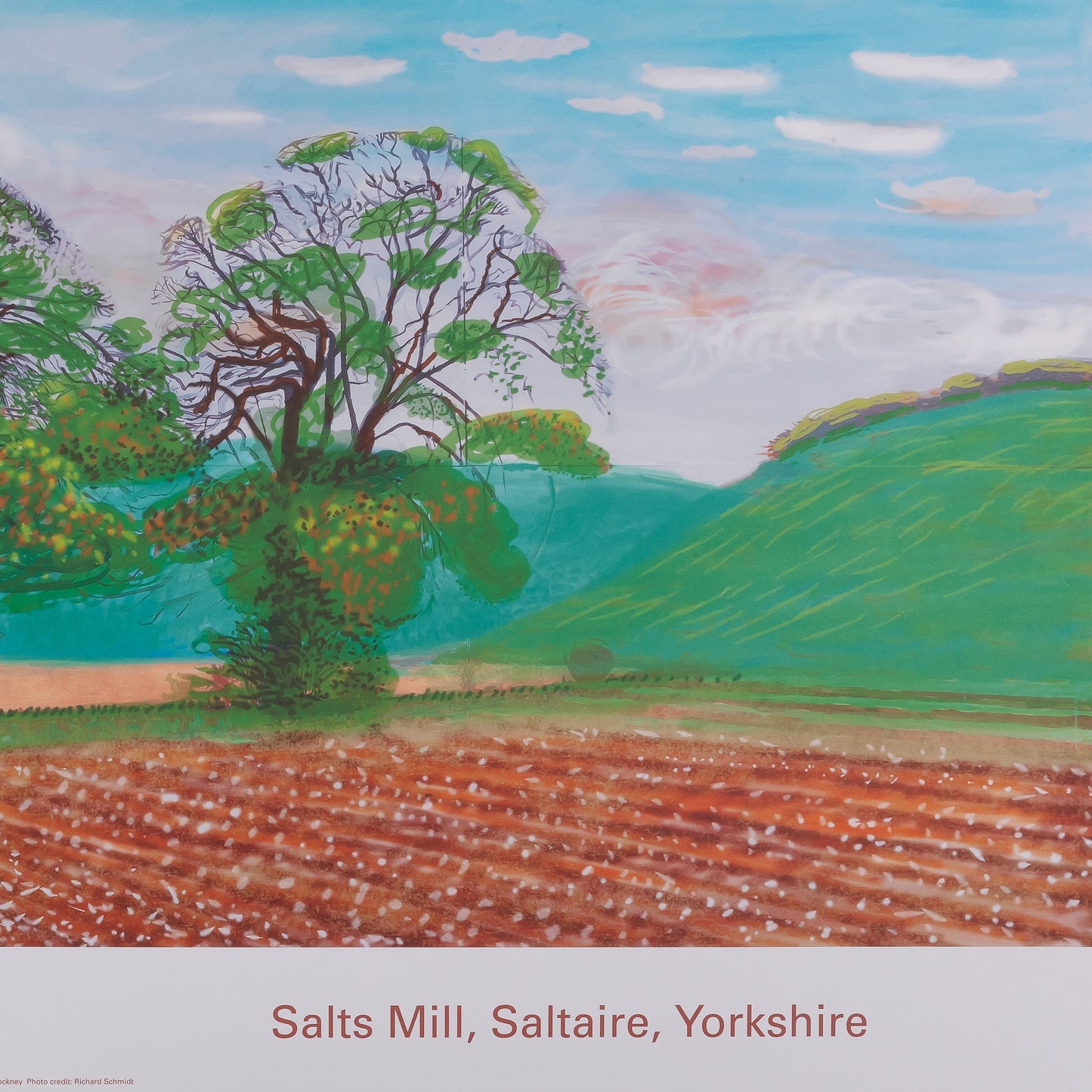 David HOCKNEY : L'automne à Thixendale - Affiche originale en couleurs